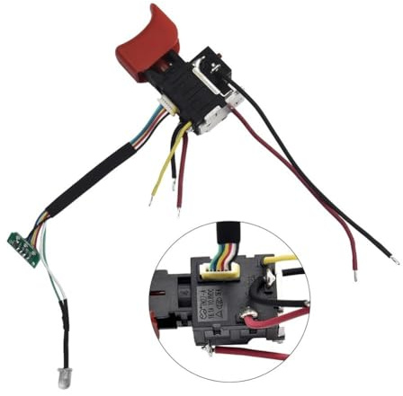 1 Interruptor de Velocidad de Repuesto for Herramienta eléctrica Defond, Destornillador EGD-1112B, 12 V CC, 12 A, cortacésped, Herramienta de jardín.