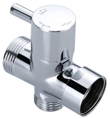 Control de ducha, válvula desviadora de 3 vías para baño, divisor de brazo de ducha de latón macizo con características de diseño de grifo de fregadero para cocina, baños, regaderas, flujo de agua