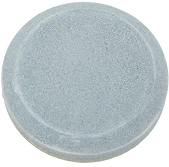 RASTKY Round Dual Grit Knife Sharpener Robust Sandstone Stone for Axes Shovels, Easy Hold Design, 3.1x3.1x1.0in