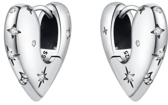 PANPOKI Blommor kreoler 925 sterlingsilver med 14K guldpläterad – lätta CZ blomörhängen | allergivänliga smycken för kvinnor | presentförpackning + rengöringsduk, Universal Kompatibilität Charms