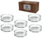 6 x GERMANUS Ceniceros de Cristal para Cigarrillos