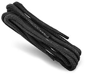 Kaps Gewachste dicke Schnürsenkel, 100% natürlicher Baumwolle, Oberfläche gewachst, Erhältlich in vier Längen: 60–120 cm (120 cm / 6 bis 8 Schnürösenpaare)