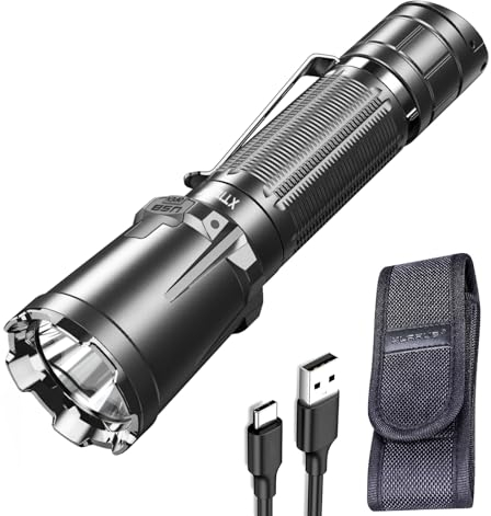 klarus XT11GT Pro Ultimate Control Dual-Switch Tactical Taschenlampe mit 3300 Lumen, 380 Meter Strahl, IPX8 wasserdicht für Camping, Wandern und Notfälle