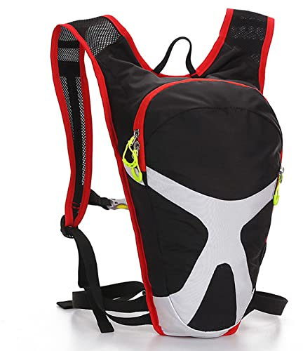 HGYJ Outdoor Fahrradrucksack 5L Wassersack Rucksack Sporttasche Herren und Damen Langlauf Lauftasche,Black,One Size
