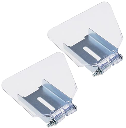 VGOL 2pcs Visière de Meuleuse d'établi Compatible avec Meuleuses d'établi Type 125/150 Machine de Fixation Bouclier d'outil Boîtier Antirouille en Acier Inoxydable