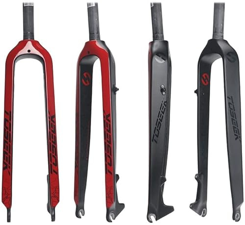 STRTG Carbongabel Straight Tube Fahrradgabel Hard Carbon MTB Gabel 26/27,5/29 Zoll Vorderradgabel für Fahrrad Leichte Fahrradgabel B,29inch