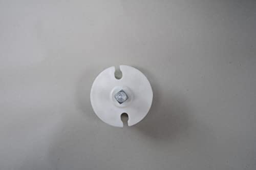 Leudus LUP066, eckige Tuchrollen-Achse, 70mm, weiß, Markisenzubehör & Ersatzteile Markisenkapsel Wellenkapsel