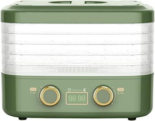Deshidratador de alimentos, 5 bandejas, frutas secas, verduras, hierbas, carne, secado Mac, fabricante de yogur eléctrico, aperitivos para mascotas, secador de aire, horno