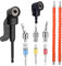 10 Piezas Extensor para Brocas Kit, Adaptador para Destornillador Angular de 105°, 1/4, 3/8, 1/2 Llaves de Vaso para Taladro, Adaptadores de Broca Cardán, Extensor Flexible, Accesorios Taladro