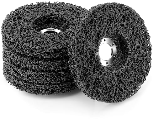 125mm CSD Scheibe Schleif Scheibe,5 Stücke Schwarz Reinigungsscheibe Set, Schleif Scheibe Nylongewebescheibe Clean Strip Disc, Ntfernen Sie Farbe, Rost