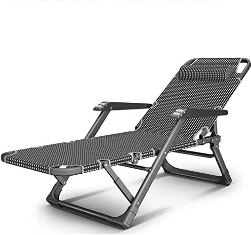 Leichte Campingstühle, Gartenliegen, Klappstuhl, klappbare Sonnenliege für den Außenbereich, mit Sitzkissen, Massage-Armlehne, Liegestuhl für Strand, Terrasse, Garten, Camping, mit Abnehmbarer