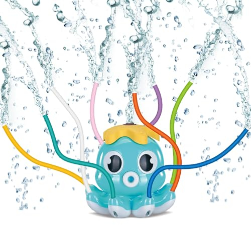 Tosekry Jeux d'Eau Enfant - Aire de Jeux Extérieure pour Enfants 3-8 Ans (Bleu)