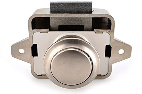 QPWYSH Bisagras, 3 Piezas Cerradura De Empuje del Coche De Camper, Diámetro 26mm RV Cerraduras De Botones del Cajón del Cajón del Gabinete del Motor del Barco, para El Hardware De Los Muebles.(A)
