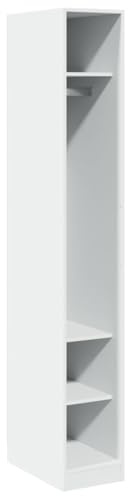 vidaXL Garde-Robe Blanc 30x50x200 cm Bois d'ingénierie