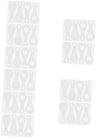 PHENOFICE 10pcs DIY Token Mold for Trolley Shopping Cart Token Mold Keyring Chain Supply
