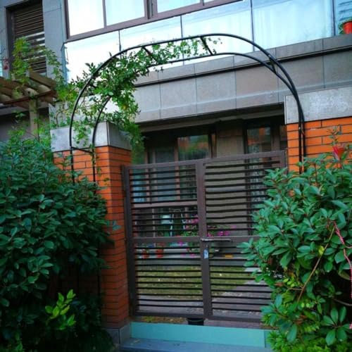 Metall Gartenbogen Hochzeitsbogen Eisen flexibel robuster Rahmen Unterstützung für Kletterpflanzen Rosen Gemüse Gartenspalier Torbogendekor für Hochzeit Geburtstagsparty