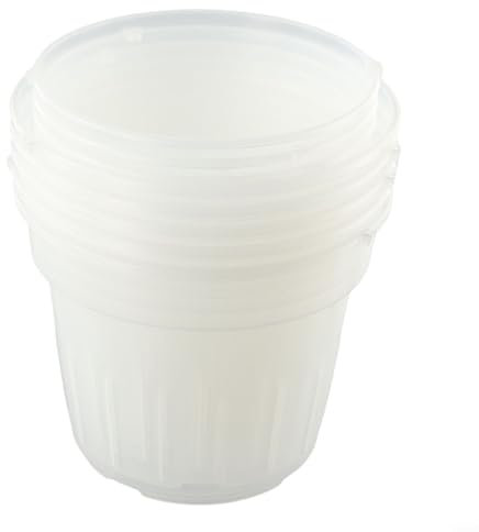 Oniissy Lot de 5 pots à orchidée en plastique transparent de petite, moyenne et grande taille XL (XL)