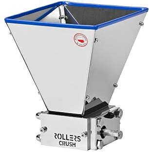 ROLLERS CRUSH Walzenmühle für Malz - Getreidemühle, Schrotmühle, Malt Mill, Haferquetsche - Bierbrauen Malzmühle, Heimbrauen Malzmühle, Mühle für Brauzwecke