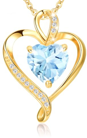 LAVUMO Herzkette 925 Silber/Messing Rosegold Gold Damen Halskette Geschenk | Herz änhänger Kette Damen Schmuck Geschenk für Frau Frauen an Geburtstags Weihnachten Valentinstag Hypoallergen Ketten