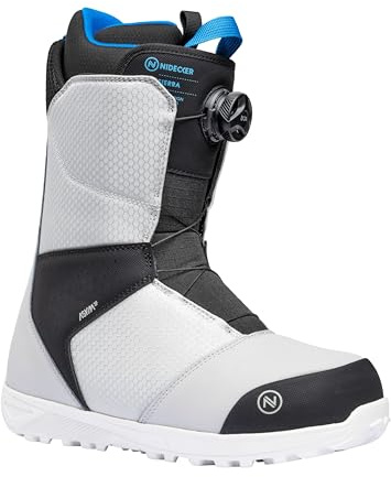 Nidecker Sierra - Botas de snowboard para hombre (gris, 8)
