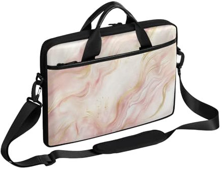 Marmorstruktur design laptopfodral för 13-15 tum laptopfodral handväska messenger bärande anteckningsbok portfölj väska för flickor pojkar män kvinnor, Färg, 13-15 in