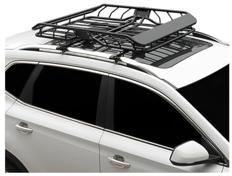 ATATKRT Hochleistungs-Dachgepäckträger-Ladungskorb | Universeller SUV/LKW-Dachträger mit Windabweiser