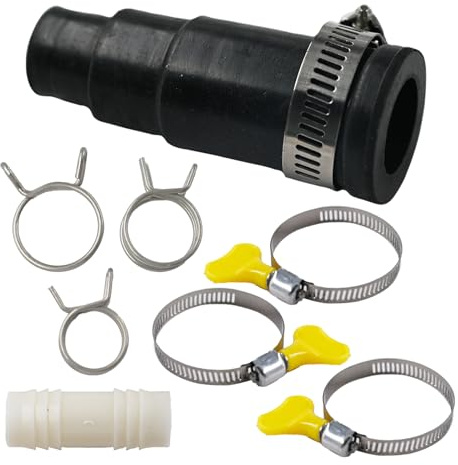 Dishwasher Drain Hose Adapter,Garbage Disposal Dishwasher Connector Kit Compatible with Insinkerator Garbage Disposals with Inlet Connector and Clamps