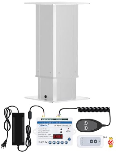 DIHOOL Tavolo Elevatore Elettrico Capacità 270kg Altezza Regolabile 520-920mm Telaio Telescopico Telecomando WLAN Manuale Corsa 400mm Velocità 5mm s per Officina Camper Ufficio