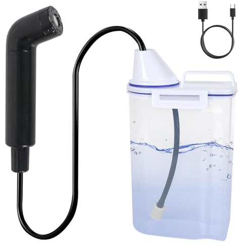 Portable Bidet 2.5L, Electric Bidet Sprayer, Handheld Travel Bidet, Portable Bidet for Toilet Outdoor Hiking, Toilet Bidet for Personal Hygiene Postpartum Hemorrhoid Care, Bidet Attachment for Toilet