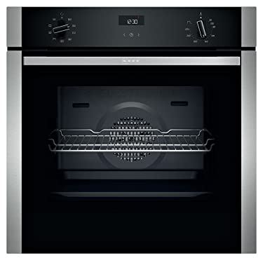 NEFF B1ACE4HN0B N50, Built-in Single Oven with Circotherm and Cliprails, Stainless Steel