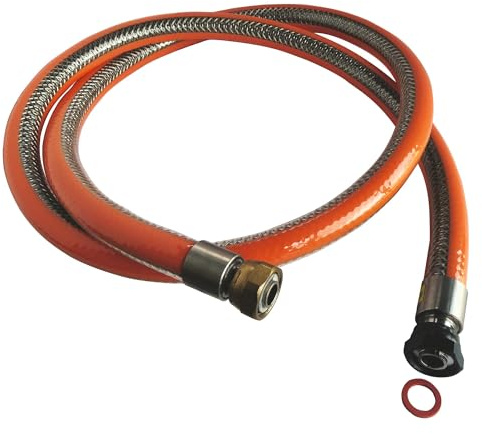 Somatherm B607-10 Schlauch, Edelstahl, Butan/Propan, 1,00 m (unbegrenzte Lebensdauer), Grau