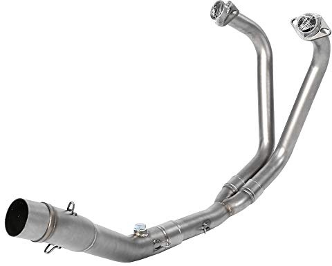 Qiilu Auto Collettori di scarico, Collegamento completo del tubo di sper Fiato del di scarico completo per moto per YZF-R25 / YZF-R3 2015-2018
