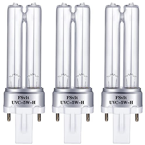 Kittmip LB4000 Bulb 3 Pieces Light Replacement 5 W Bulb Compatible with Germguardian LB4000 Air Purifier Models AC4300BPTCA, AC4825, AC4850, AC4850PT, AC4900, AC4900CA, AC5300B, AC5350B, AC5350