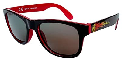 Kiddus Gafas de sol POLARIZADAS para niño, niña. A partir 4 años. Patillas Flexibles. UV400 100% protección rayos UVA. Seguras, confortables y muy resistentes. Bola de Fuego