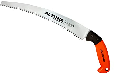 Altuna Seghetto di Potatura 29604RE330 - Dentatura Giapponese - Lama Rettificata 330mm - Impugnatura in Fibra Ergonomica - Sega a Mano per Legno - Resistente e Leggera - Include Custodia