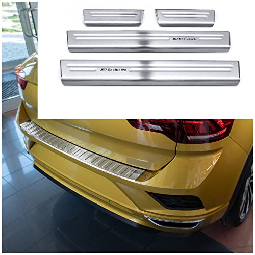 tuning-art L343R-EX136R Ladekantenschutz und Einstiegsleisten passend für VW T-ROC A1 2017-2025