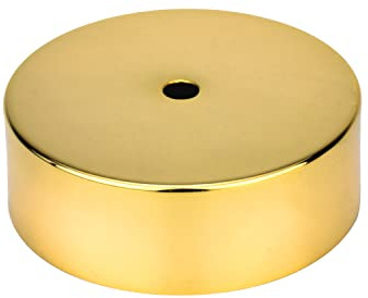 AMARCORDS - Kit Rosone per Lampadario in metallo, coprifili per lampada completo di accessori fermacavo viti e staffa da soffitto. Diametro 100mm altezza 35mm colore BRONZO