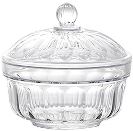 123Arts Plato de plástico para caramelos, azucarero, tarro de especias, olla de almacenamiento con tapa