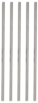 1/4-20 Fully Threaded Rod Studs 5 Pack 10 Long Threaded Screw 304 Stainless Steel Right Hand Threads All Threaded Rod Studs for Anchor Bolts Clamps Hangers U-Bolts