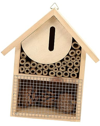 BESPORTBLE Dekoratives Bienenhaus zum Aufhängen für Garten Einfache Anbringung Bienenunterschlupf mit Haken