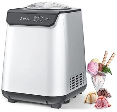 LIBANGRONG-888 Ice Cream Maker Fully Automatic Ice Cream Maker with Built-in Compressor,Fruit Yogurt Machine Pre-freezing is No Needed,Removable Ice Cream Bowl Frozen Yogurt Machine