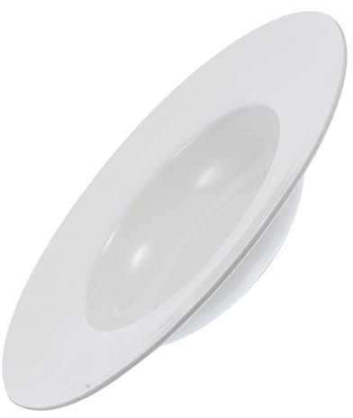 PRETYZOOM 10-inch European Pasta Plate and Steak Dish Vintage Style Western Soup Plate Reusable Household Multi-Function Food Serving for Wedding Table Centrepieces