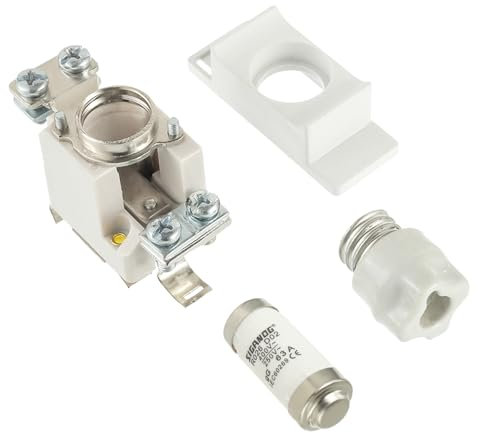 SIGANDG Neozed - Juego de fusibles D02 63A con tapas de rosca y casquillos