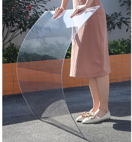 Transparent Polycarbonate Roof Sheet, Acrylic Glass Panels, Pc Endurance Board, Roof Covers, Anti-uv/waterproof Awnings, Clear Plastic Sheets for Cold Frame Greenhouses Shed,WxL-0.5x3m/1.6*9.8ft