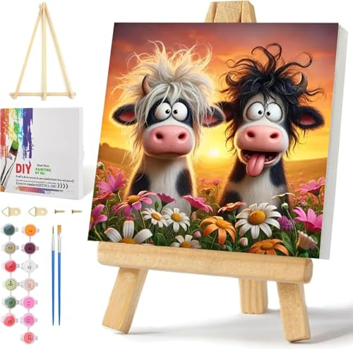 Qianbaiuk Paint by Numbers for Adults-Framed Paint by Numbers Kits,Paint by Numbers Kit for Adults Framed Perfect for Home Wall Decor(30x30 cm)