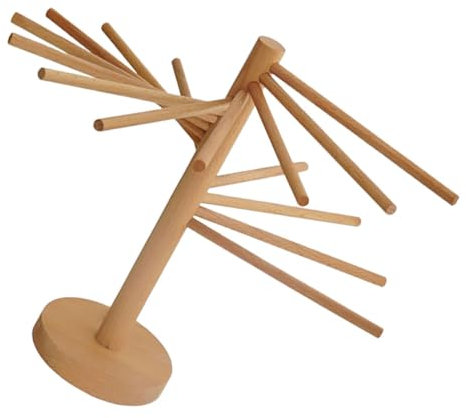 ULTECHNOVO Support de Séchage de Pâtes en Bois Robuste Suspendre pour Arbre à Spaghettis Frais, Simple et Solide, pour Usage à Domicile Restaurant