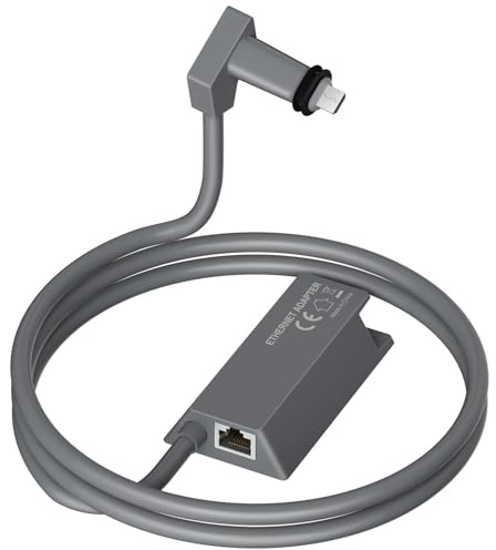 Mwin Adaptador Ethernet para Starlink Gen 2 - Accesorios Starlink para el Kit de Internet V2 por Satélite, Adaptador Ethernet Powerline Activado V2 para Red Externa Cableada, Conexión Rápida y Estable