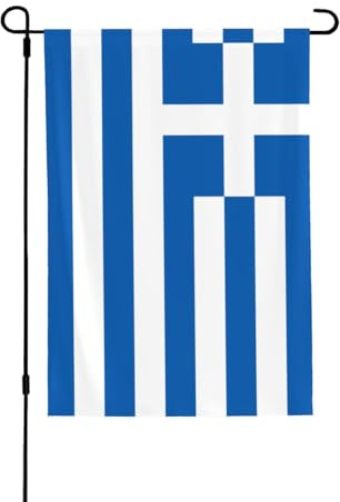 Drapeau grec. Convient pour l'intérieur et l'extérieur, parfait pour la maison, le jardin, les événements et les expositions patriotiques.