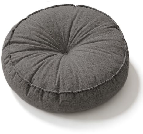 Rundes Bodenkissen, Outdoor Sitzkissen, Meditationskissen,45 x 45 x 10 cm,Bodenkissen für Zuhause & Outdoor, Yogakissen, Sitzkissen, Tatami para Wohnzimmer, Meditationskissen zum Sitzen auf Boden (B)