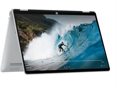 HP OmniBook 5 Flip 14 Touchscreen Laptop | Intel Core i3-1315U | 8GB RAM | 512GB SSD | 2K (1920 x 1200) Touch Display | Windows 11 Home | Silver | Power Adapter Sold Separately